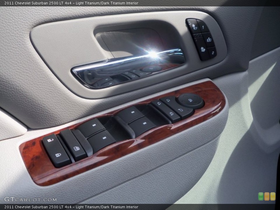 Light Titanium/Dark Titanium Interior Controls for the 2011 Chevrolet Suburban 2500 LT 4x4 #52580819