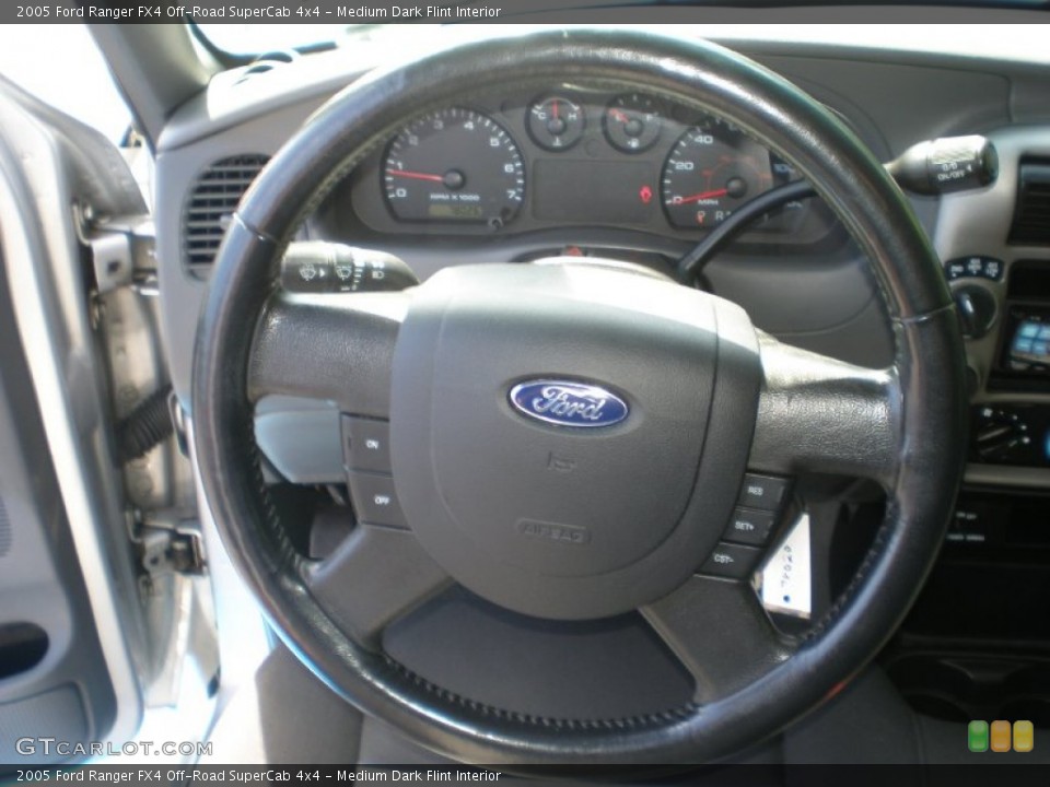 Medium Dark Flint Interior Steering Wheel for the 2005 Ford Ranger FX4 Off-Road SuperCab 4x4 #52581416
