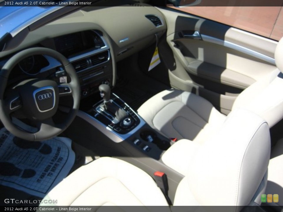 Linen Beige Interior Photo for the 2012 Audi A5 2.0T Cabriolet #52581743