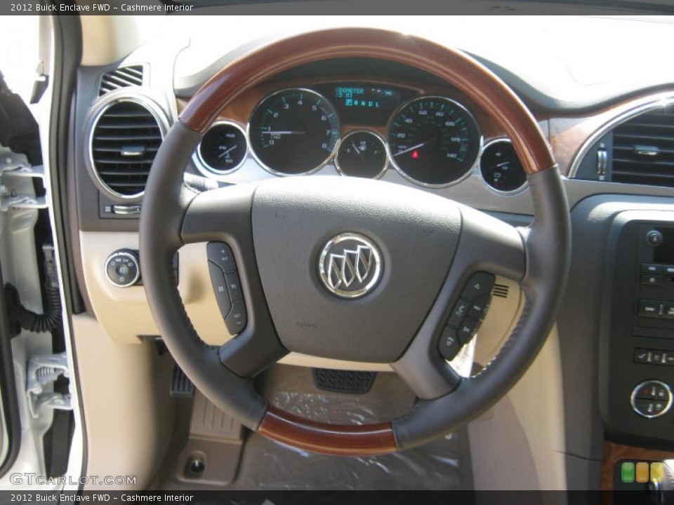 Cashmere Interior Steering Wheel for the 2012 Buick Enclave FWD #52581791