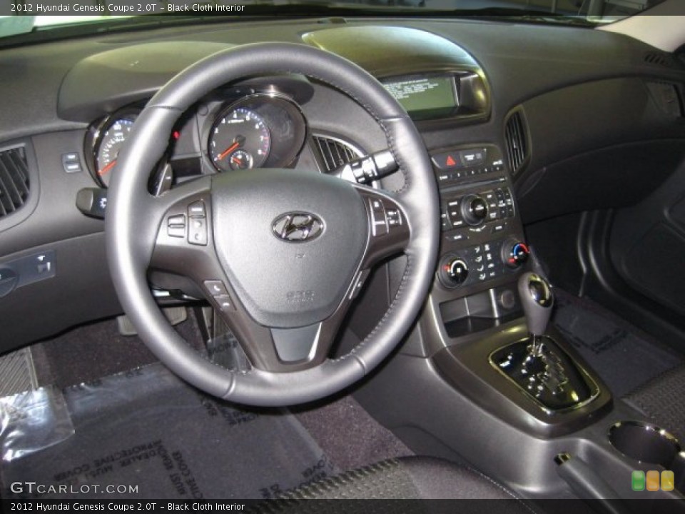 Black Cloth Interior Dashboard for the 2012 Hyundai Genesis Coupe 2.0T #52582019