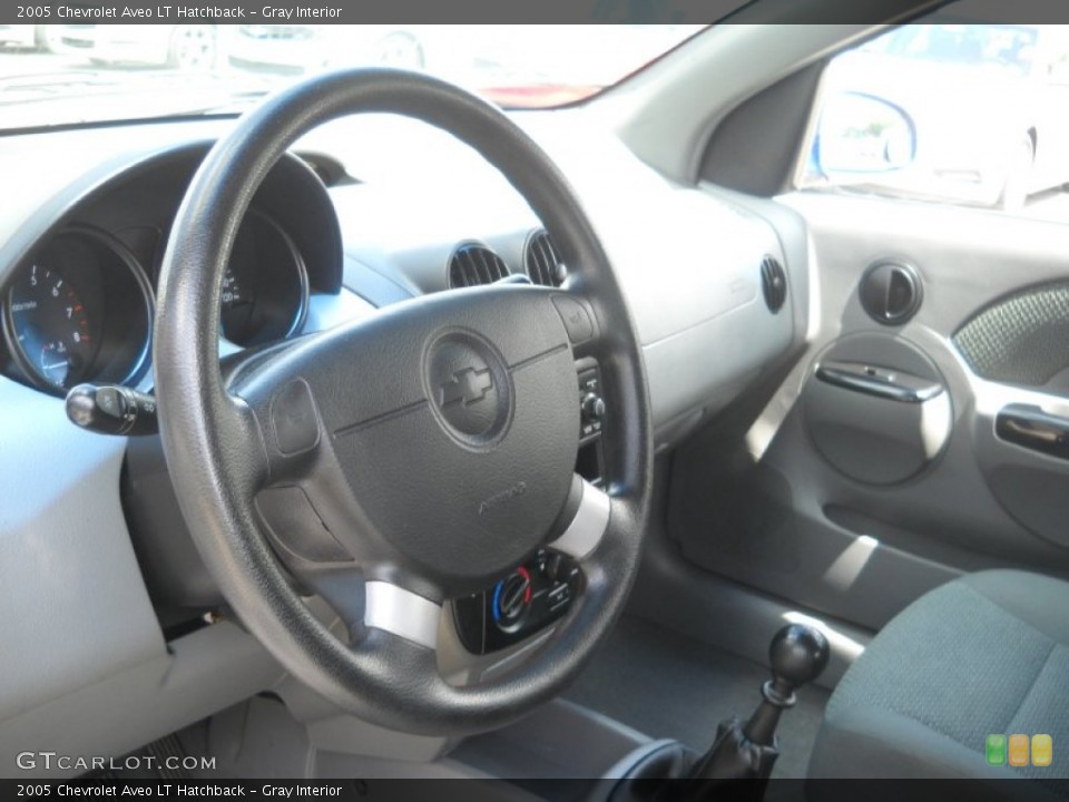 Gray Interior Steering Wheel for the 2005 Chevrolet Aveo LT Hatchback #52582991