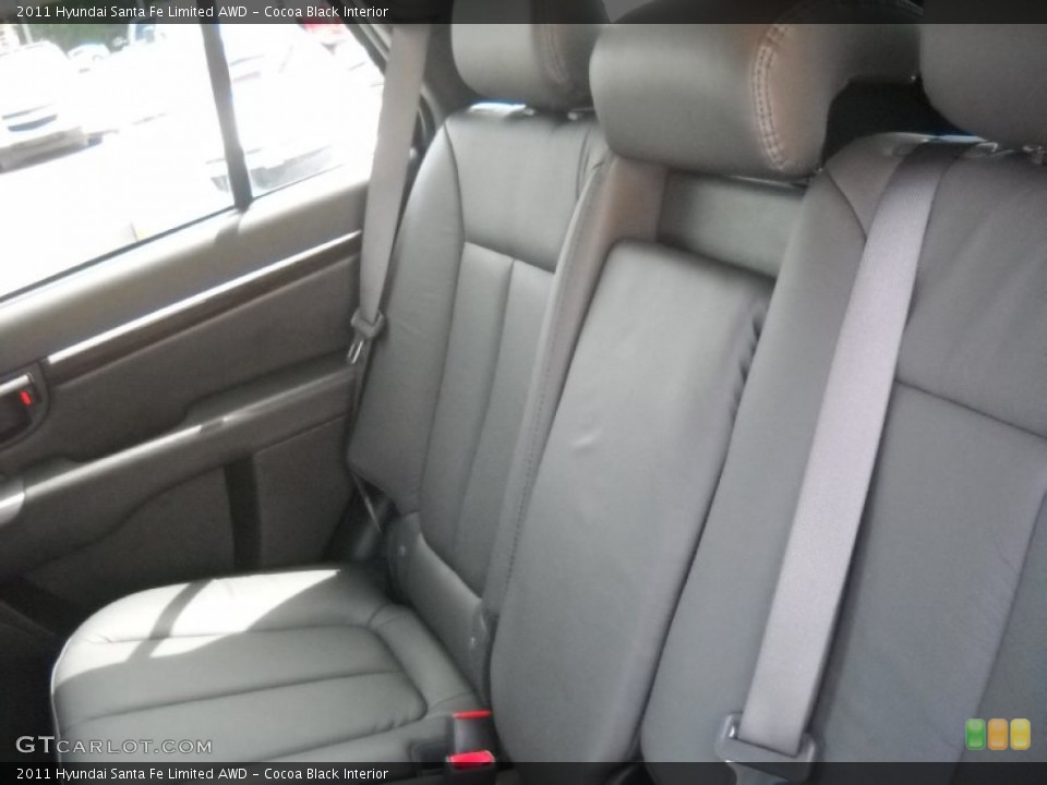 Cocoa Black Interior Photo for the 2011 Hyundai Santa Fe Limited AWD #52583648