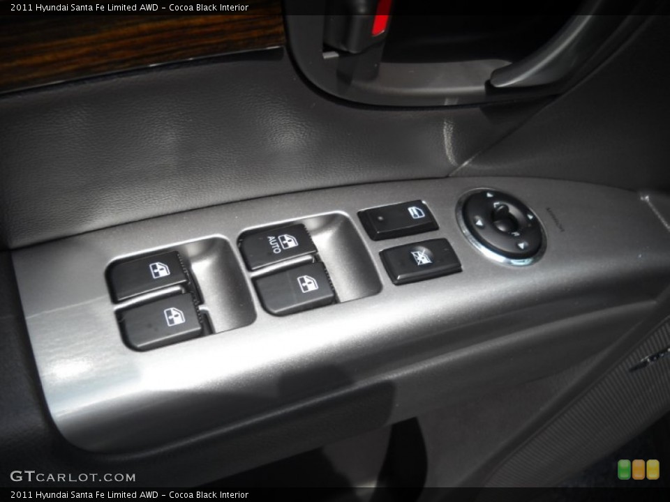 Cocoa Black Interior Controls for the 2011 Hyundai Santa Fe Limited AWD #52583684