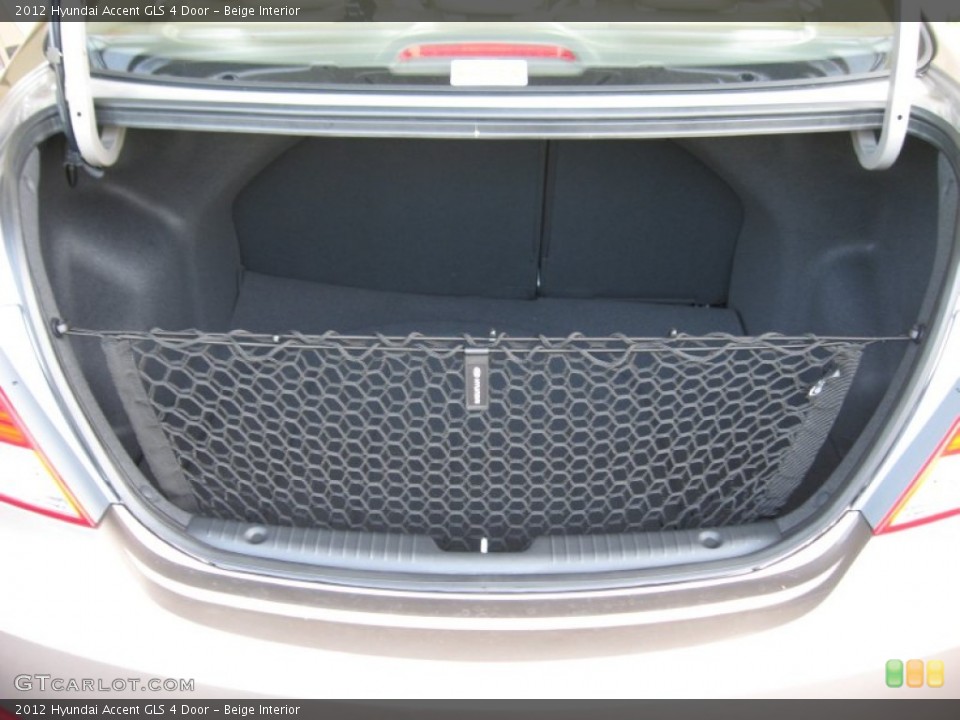 Beige Interior Trunk for the 2012 Hyundai Accent GLS 4 Door #52583708