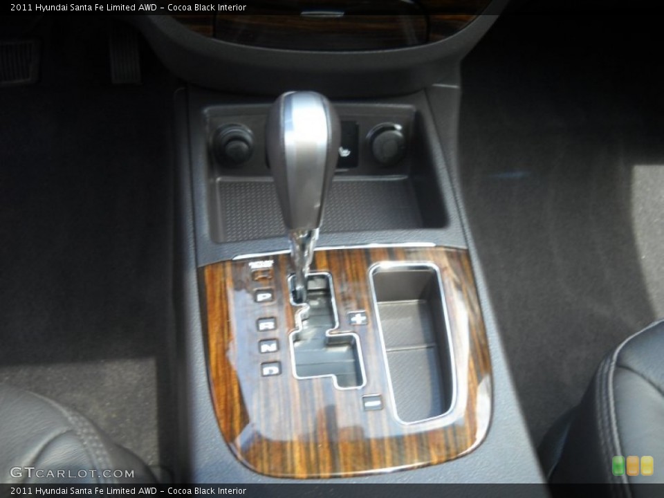 Cocoa Black Interior Transmission for the 2011 Hyundai Santa Fe Limited AWD #52583714