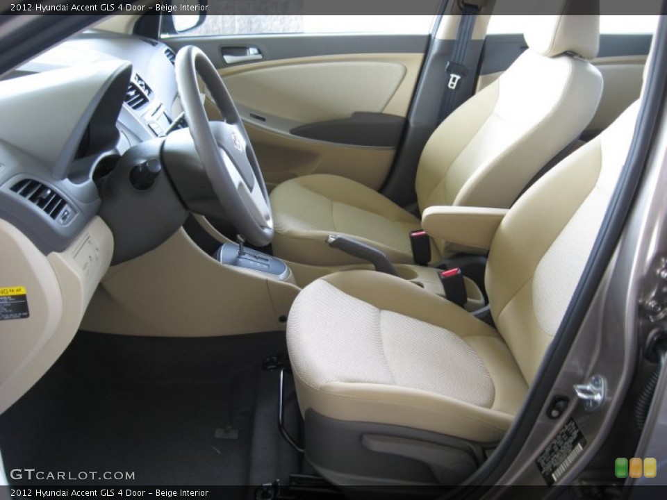 Beige Interior Photo for the 2012 Hyundai Accent GLS 4 Door #52583741