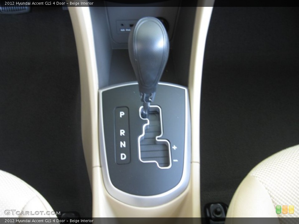 Beige Interior Transmission for the 2012 Hyundai Accent GLS 4 Door #52583930