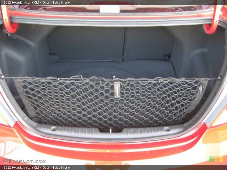 Beige Interior Trunk for the 2012 Hyundai Accent GLS 4 Door #52584515