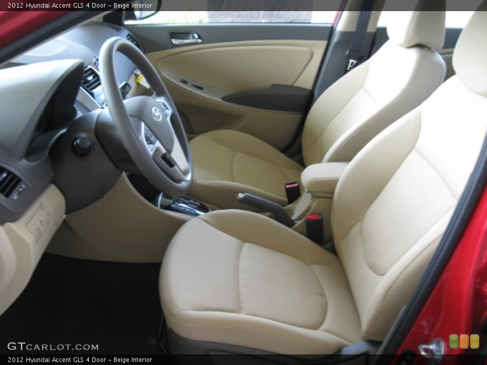 Beige Interior Photo for the 2012 Hyundai Accent GLS 4 Door #52584551