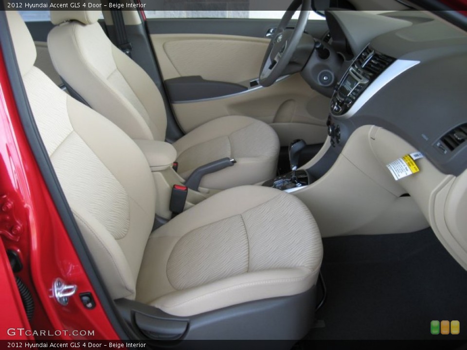 Beige Interior Photo for the 2012 Hyundai Accent GLS 4 Door #52584629