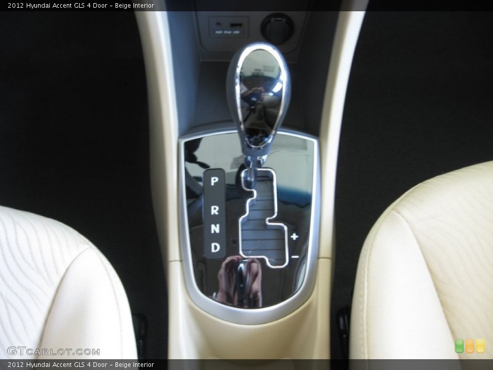 Beige Interior Transmission for the 2012 Hyundai Accent GLS 4 Door #52584743