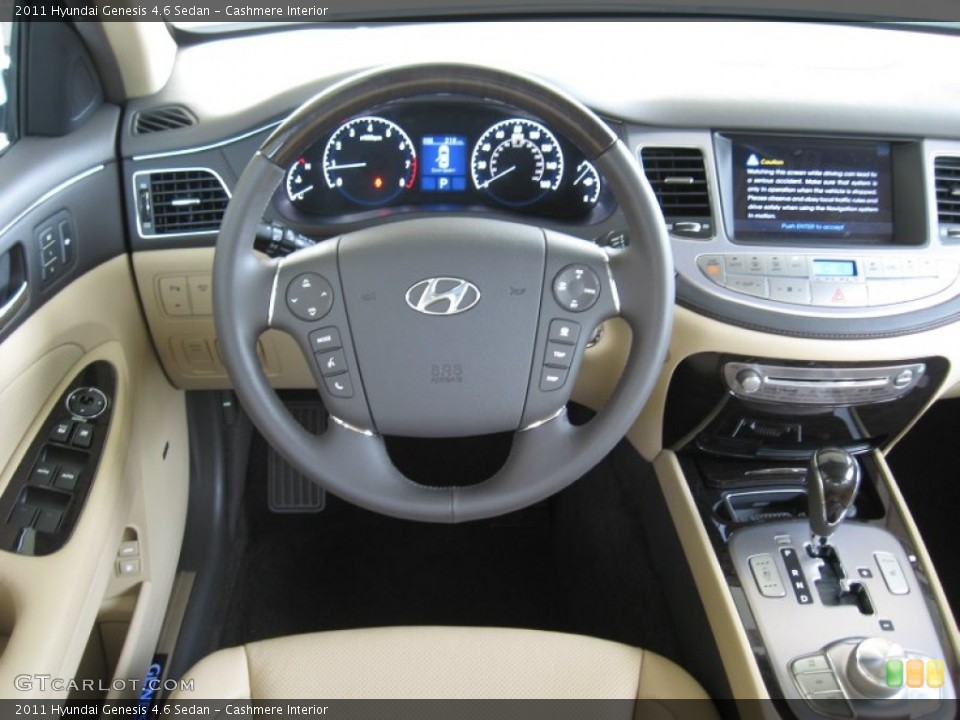 Cashmere Interior Dashboard for the 2011 Hyundai Genesis 4.6 Sedan #52585418