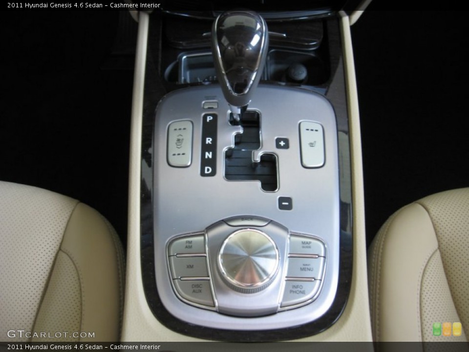 Cashmere Interior Transmission for the 2011 Hyundai Genesis 4.6 Sedan #52585481