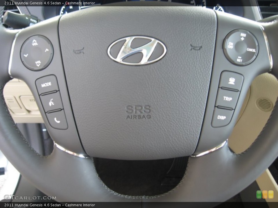 Cashmere Interior Controls for the 2011 Hyundai Genesis 4.6 Sedan #52585490