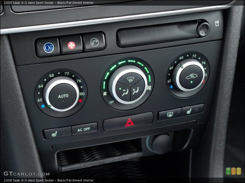 Black/Parchment Interior Controls for the 2008 Saab 9-3 Aero Sport Sedan #52585766