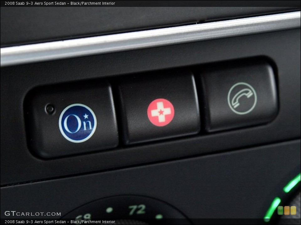 Black/Parchment Interior Controls for the 2008 Saab 9-3 Aero Sport Sedan #52585781