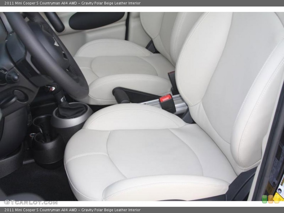 Gravity Polar Beige Leather Interior Photo for the 2011 Mini Cooper S Countryman All4 AWD #52586045
