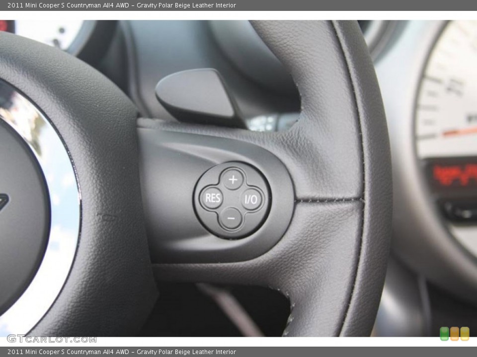 Gravity Polar Beige Leather Interior Controls for the 2011 Mini Cooper S Countryman All4 AWD #52586222