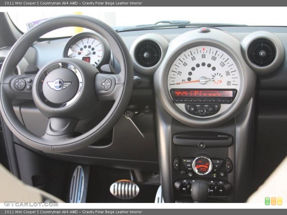 Gravity Polar Beige Leather Interior Dashboard for the 2011 Mini Cooper S Countryman All4 AWD #52586291