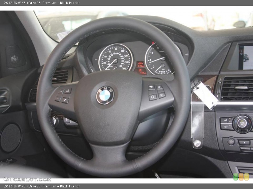 Black Interior Steering Wheel for the 2012 BMW X5 xDrive35i Premium #52586756