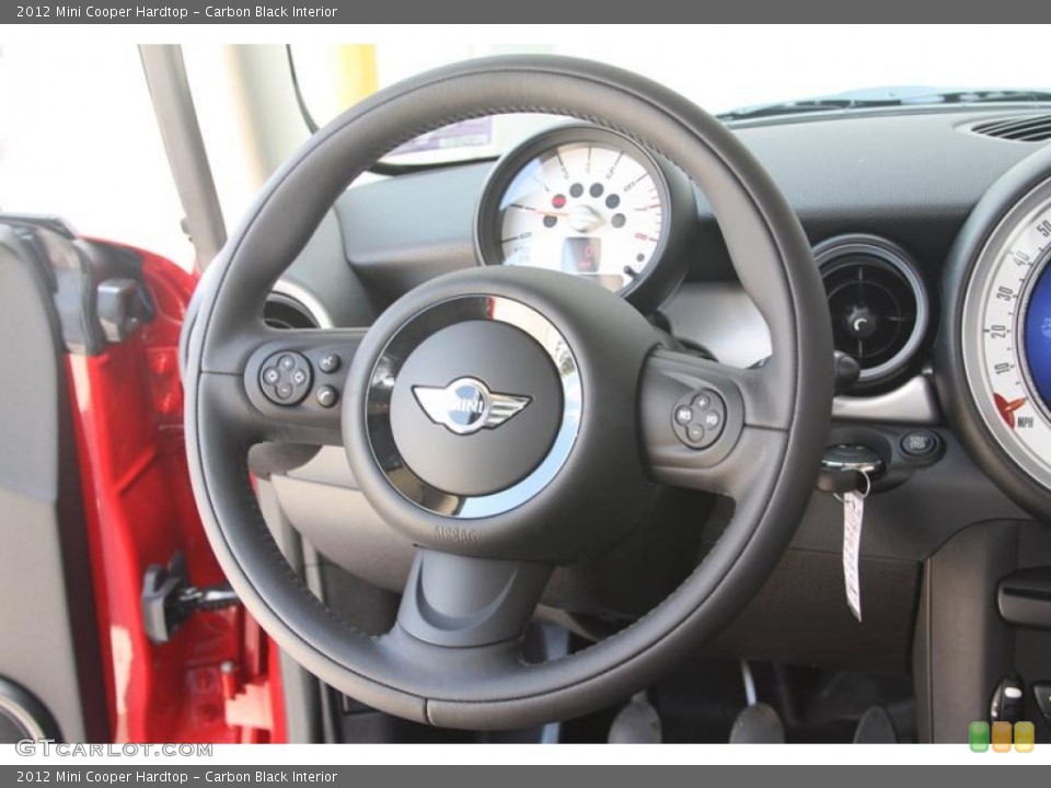 Carbon Black Interior Steering Wheel for the 2012 Mini Cooper Hardtop #52587128