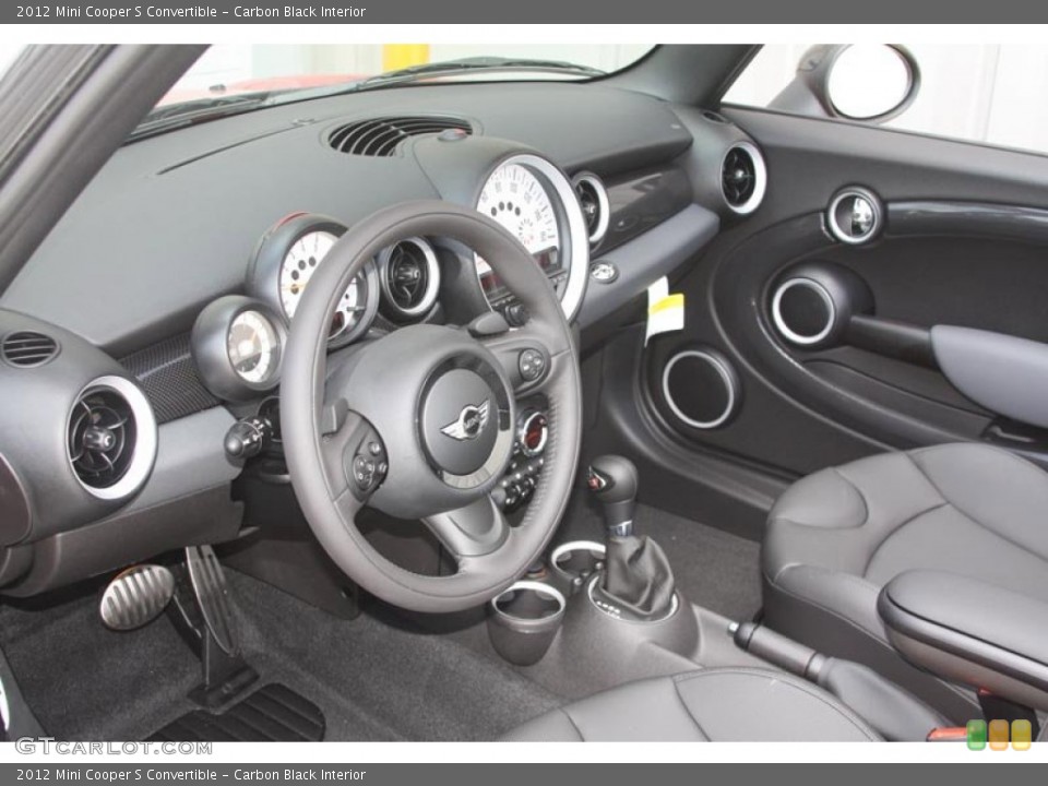 Carbon Black Interior Photo for the 2012 Mini Cooper S Convertible #52587695