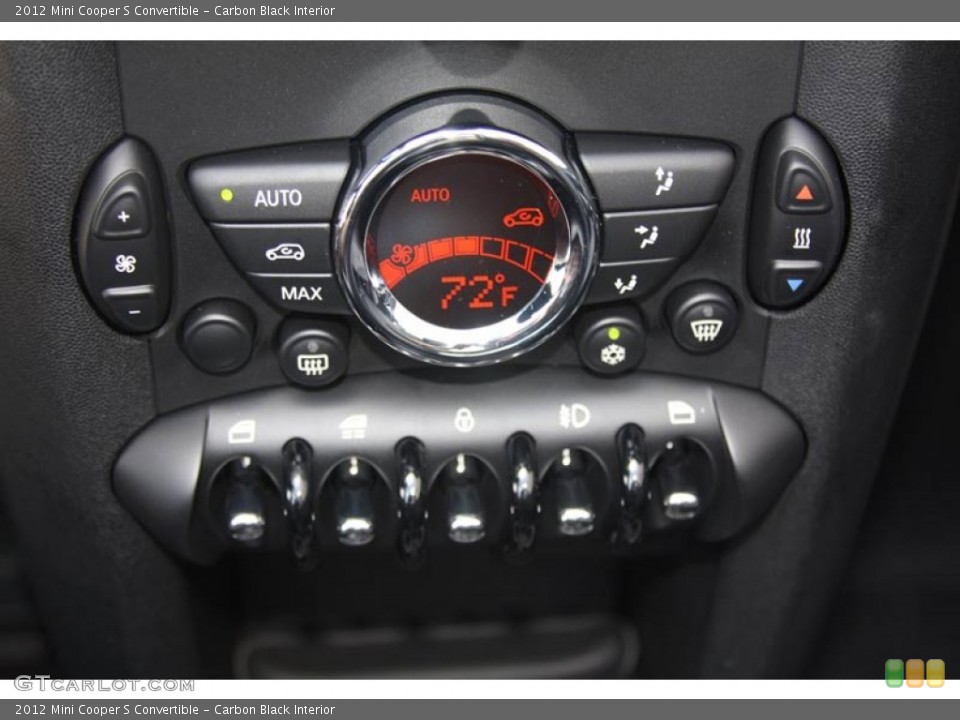 Carbon Black Interior Controls for the 2012 Mini Cooper S Convertible #52587764
