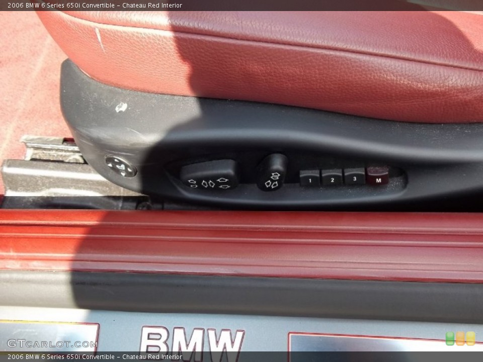 Chateau Red Interior Controls for the 2006 BMW 6 Series 650i Convertible #52587782