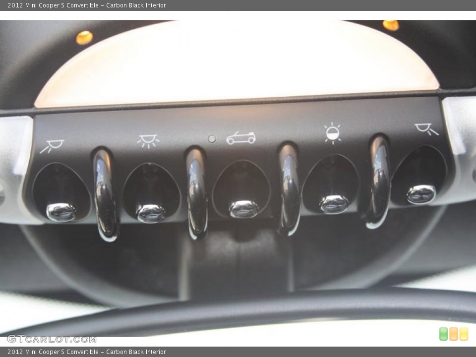 Carbon Black Interior Controls for the 2012 Mini Cooper S Convertible #52587809