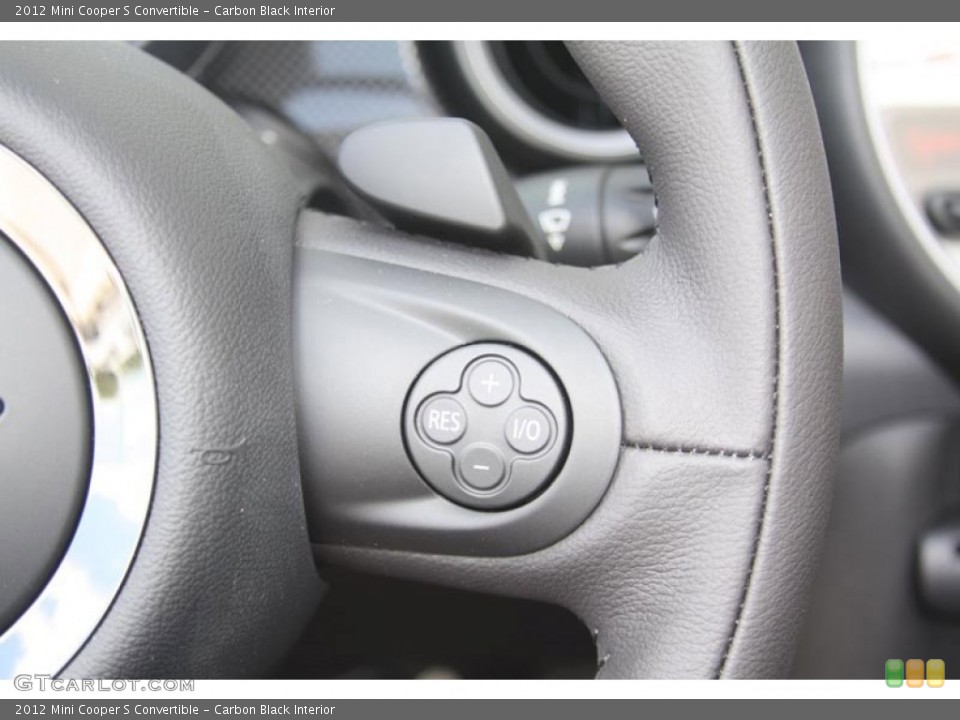 Carbon Black Interior Controls for the 2012 Mini Cooper S Convertible #52587851