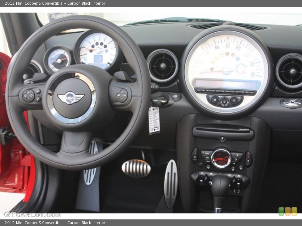 Carbon Black Interior Dashboard for the 2012 Mini Cooper S Convertible #52587893