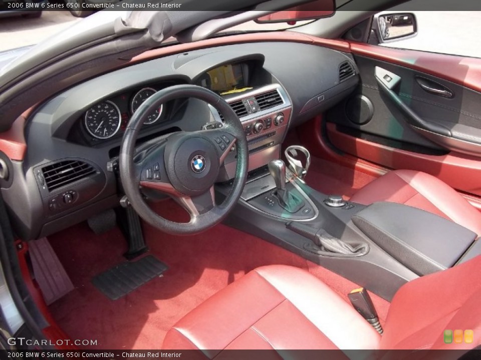 Chateau Red Interior Dashboard for the 2006 BMW 6 Series 650i Convertible #52587896