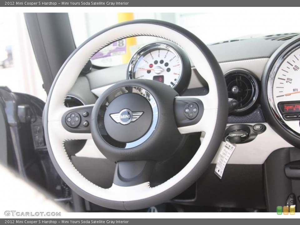 Mini Yours Soda Satellite Gray Interior Steering Wheel for the 2012 Mini Cooper S Hardtop #52588157