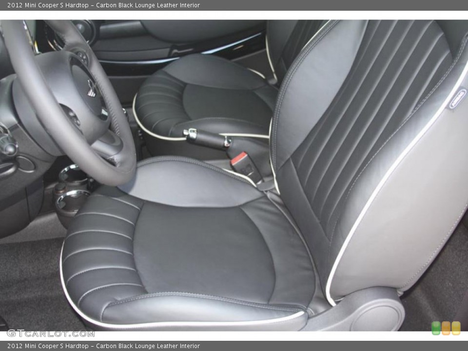 Carbon Black Lounge Leather Interior Photo for the 2012 Mini Cooper S Hardtop #52588196