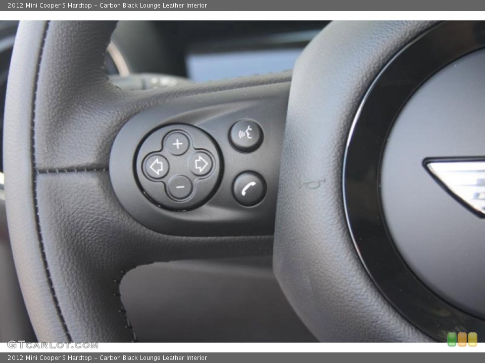 Carbon Black Lounge Leather Interior Controls for the 2012 Mini Cooper S Hardtop #52588253