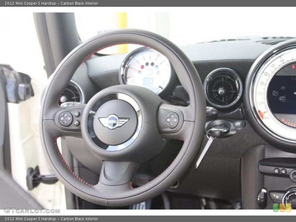 Carbon Black Interior Steering Wheel for the 2012 Mini Cooper S Hardtop #52588427