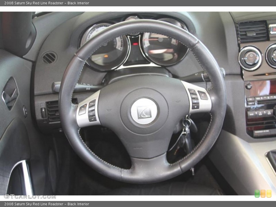 Black Interior Steering Wheel for the 2008 Saturn Sky Red Line Roadster #52588724