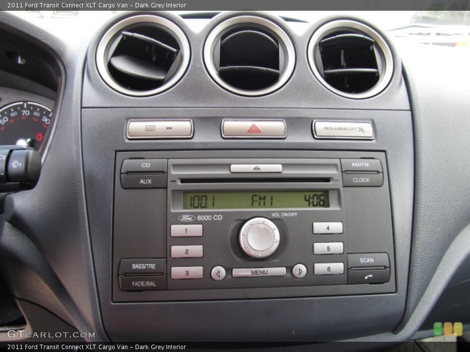 Dark Grey Interior Controls for the 2011 Ford Transit Connect XLT Cargo Van #52588826