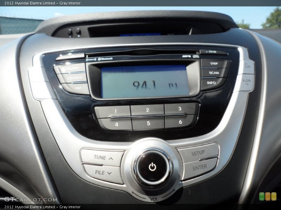 Gray Interior Controls for the 2012 Hyundai Elantra Limited #52589954