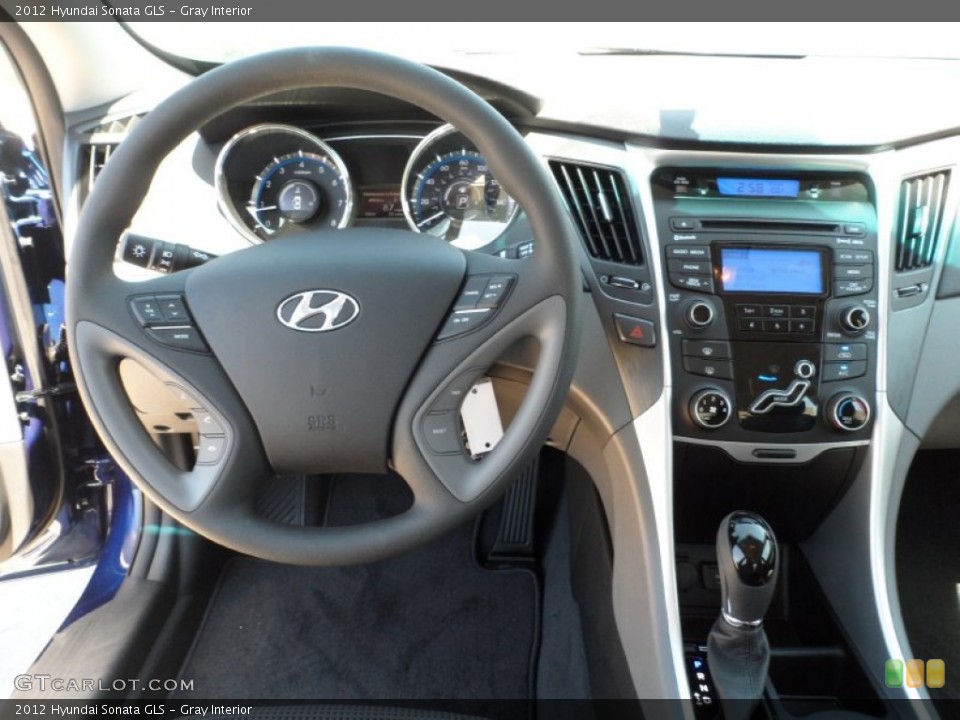 Gray Interior Dashboard for the 2012 Hyundai Sonata GLS #52590806