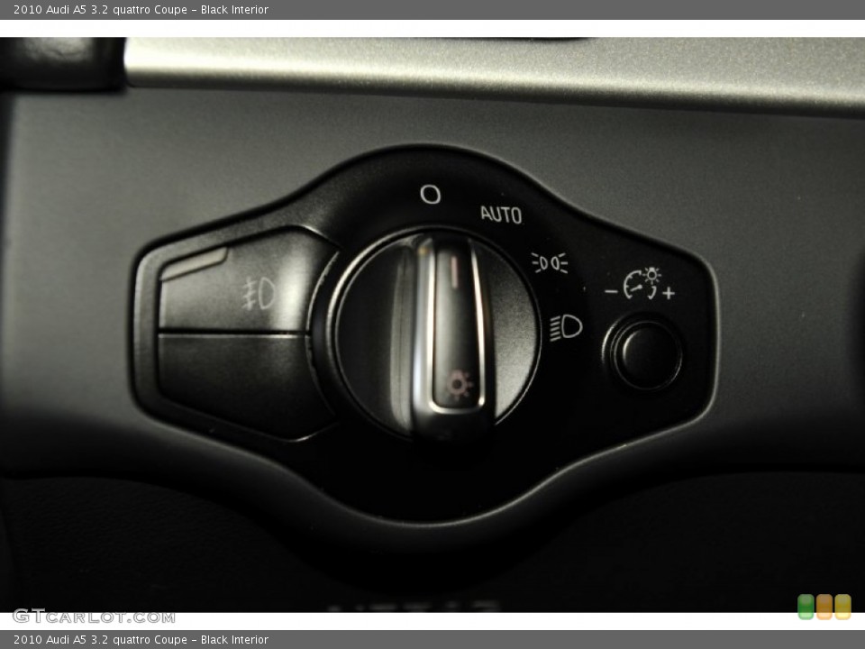 Black Interior Controls for the 2010 Audi A5 3.2 quattro Coupe #52593113