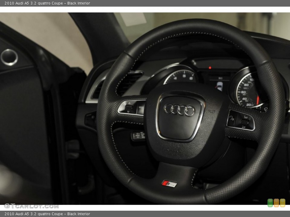 Black Interior Steering Wheel for the 2010 Audi A5 3.2 quattro Coupe #52593191