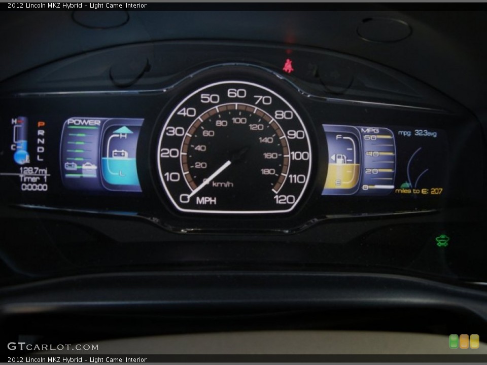 Light Camel Interior Gauges for the 2012 Lincoln MKZ Hybrid #52593851