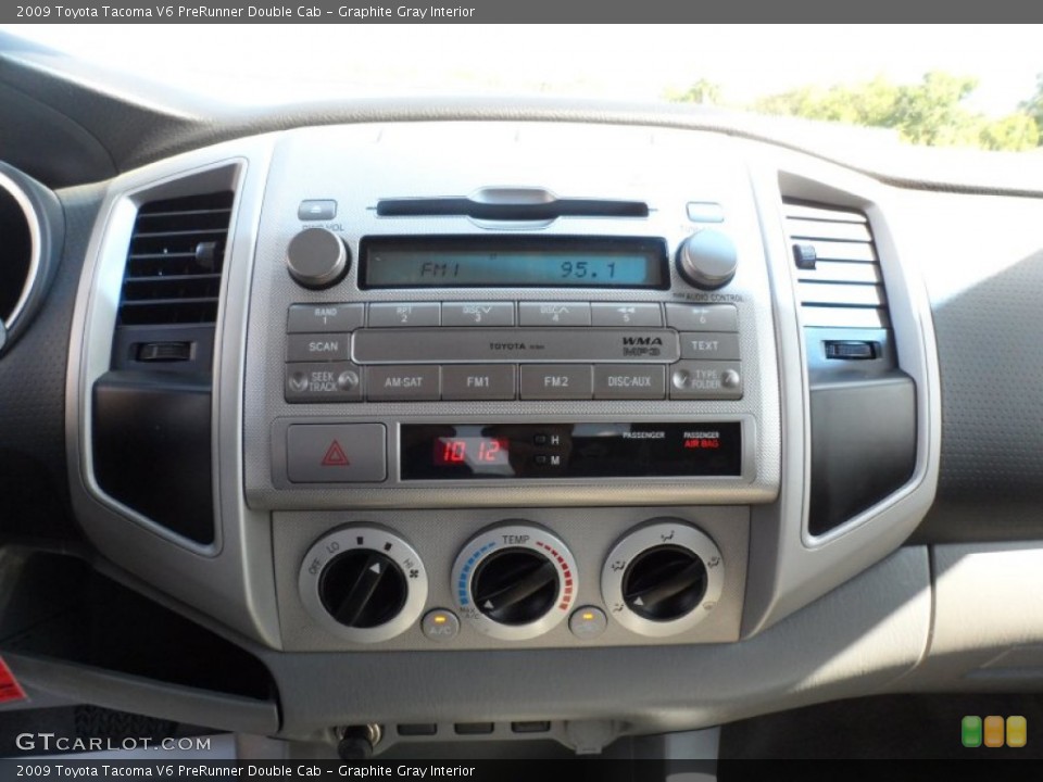 Graphite Gray Interior Controls for the 2009 Toyota Tacoma V6 PreRunner Double Cab #52593857