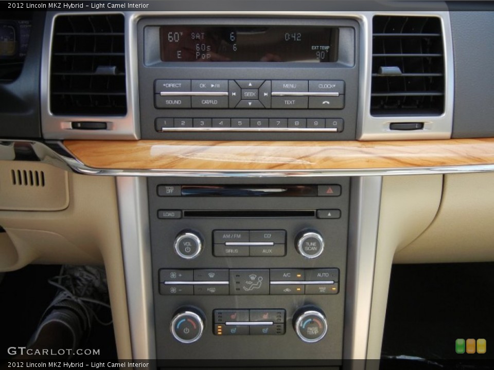 Light Camel Interior Controls for the 2012 Lincoln MKZ Hybrid #52593863