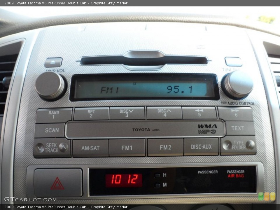 Graphite Gray Interior Controls for the 2009 Toyota Tacoma V6 PreRunner Double Cab #52593869