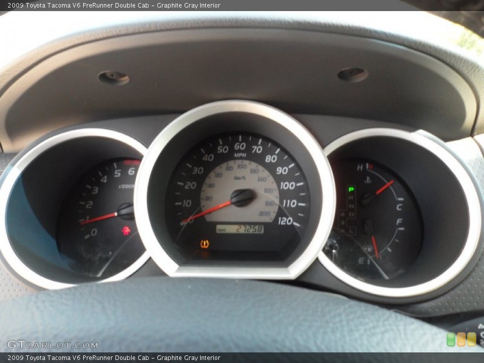 Graphite Gray Interior Gauges for the 2009 Toyota Tacoma V6 PreRunner Double Cab #52593923