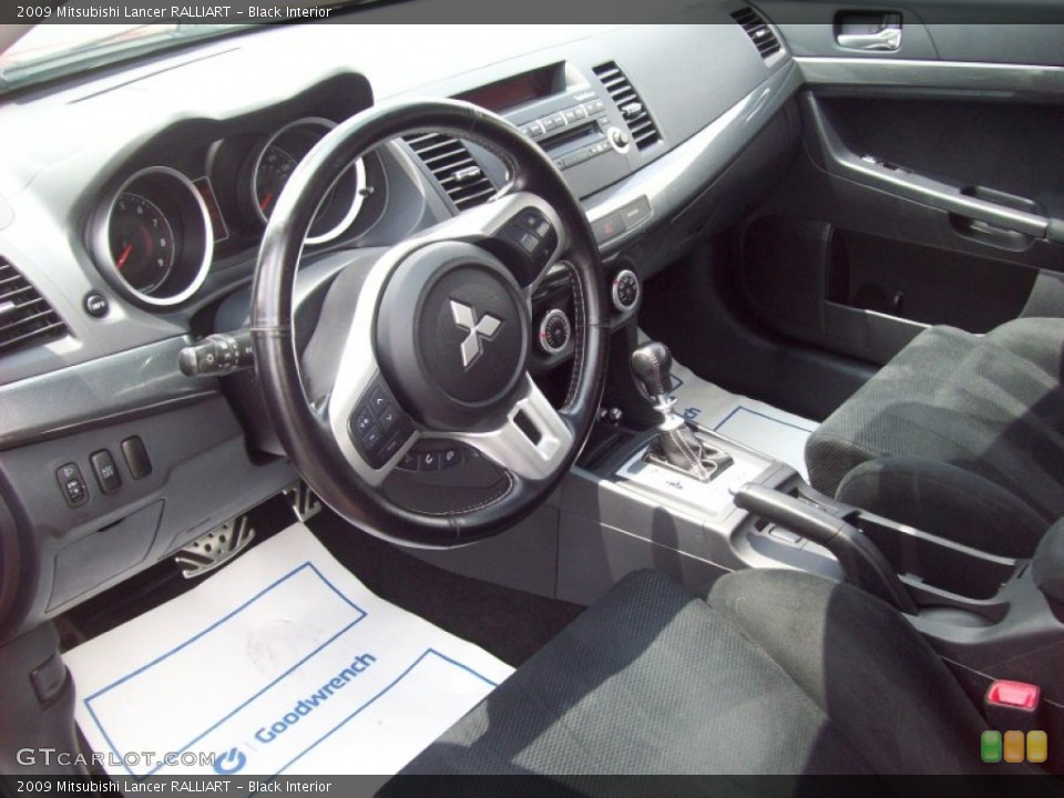 Black Interior Photo for the 2009 Mitsubishi Lancer RALLIART #52594406