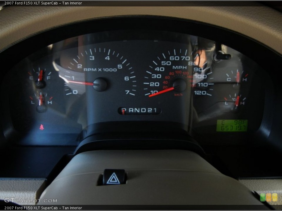 Tan Interior Gauges for the 2007 Ford F150 XLT SuperCab #52594511
